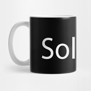 Soldier creative text design Mug